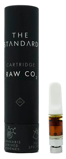 The Standard Raw CO2 cart and black tube container