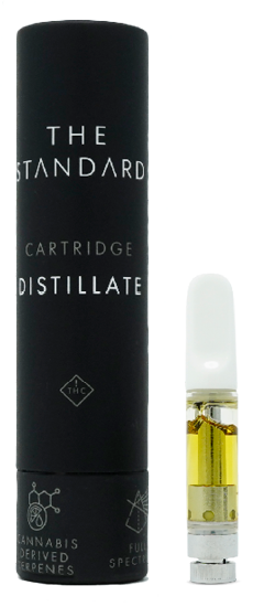 The Standard Distillate cart and black tube container