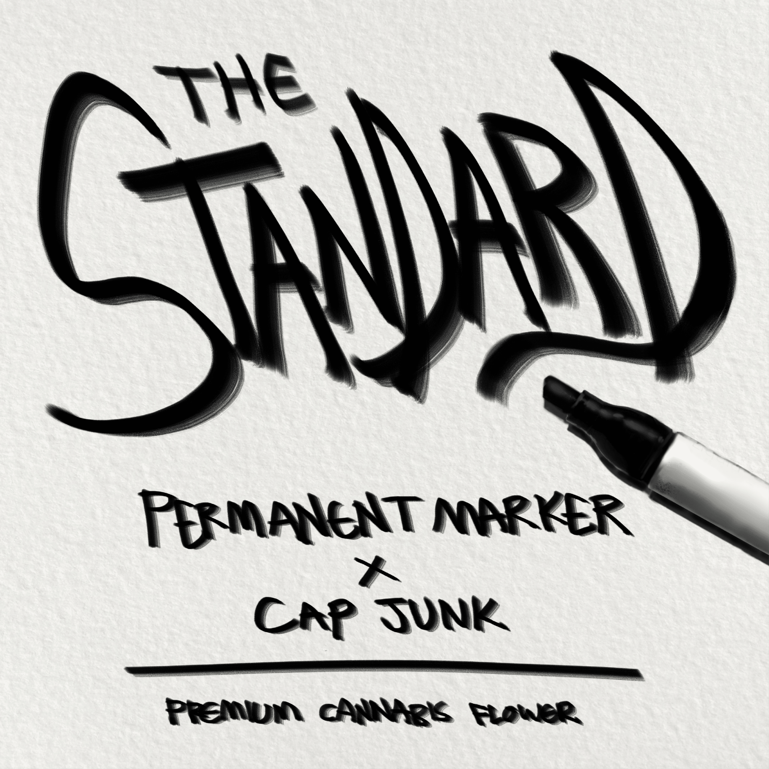 permanent marker x cap junky strain art